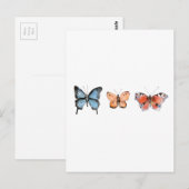 Butterfly Pattern Briefkaart (Voorkant / Achterkant)