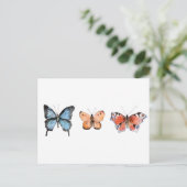 Butterfly Pattern Briefkaart (Staand voorkant)