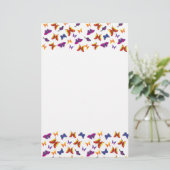 Butterfly Pattern Briefpapier (Staand voorkant)