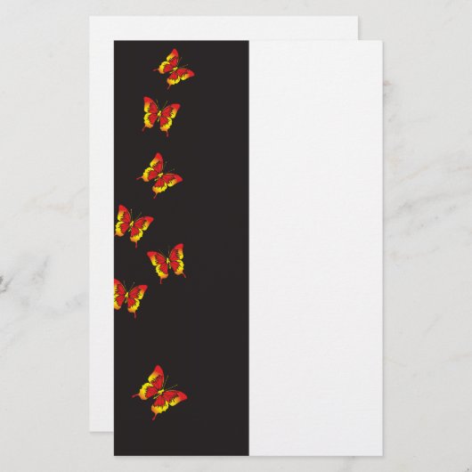 Butterfly Pattern Briefpapier (Voorkant / Achterkant)