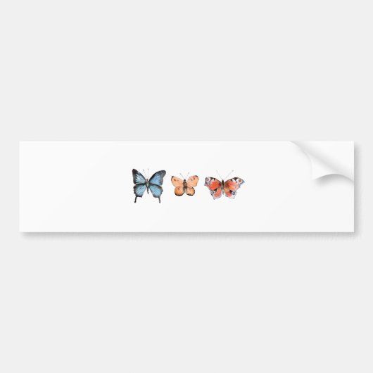 Butterfly Pattern Bumpersticker (Voorkant)