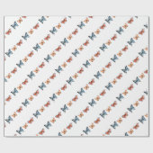 Butterfly Pattern Cadeaupapier (Vlak)
