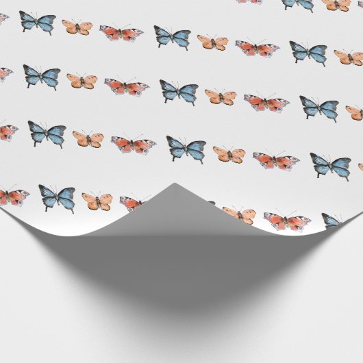 Butterfly Pattern Cadeaupapier (Hoek)
