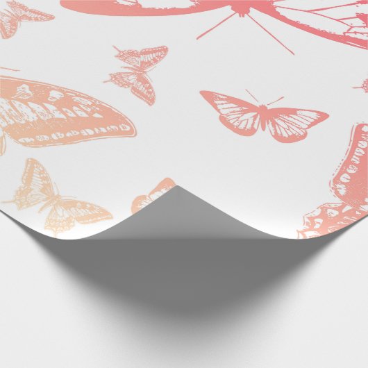 Butterfly Pattern Cadeaupapier (Hoek)