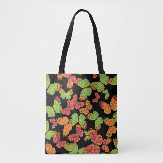 Butterfly Pattern Colorful Tote Bag (Voorkant)
