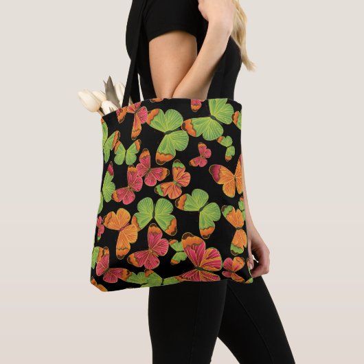Butterfly Pattern Colorful Tote Bag (Dichtbij)