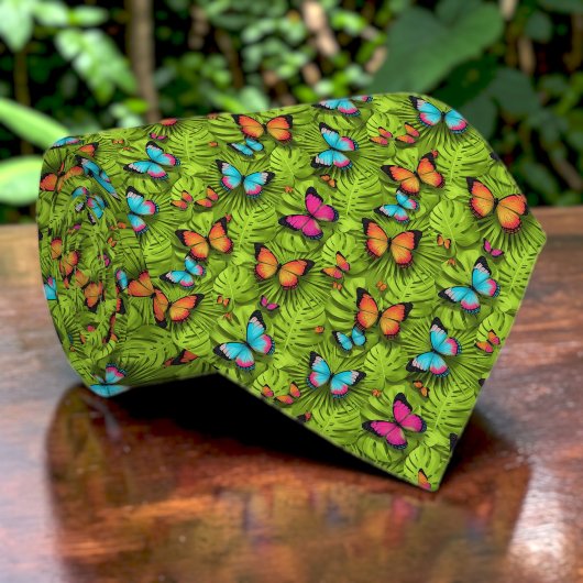 Butterfly Pattern Custom Necktie Stropdas