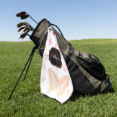 Butterfly Pattern Golfhanddoek (Groen)