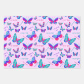 Butterfly Pattern Inpakpapier Vel (Voorkant 3)