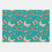 Butterfly Pattern Inpakpapier Vel (Voorkant 2)