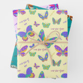 Butterfly Pattern Inpakpapier Vel (In situ)