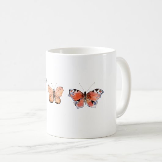 Butterfly Pattern Koffiemok (Voorkant rechts)