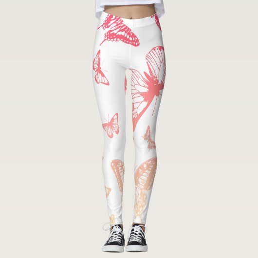 Butterfly Pattern Leggings (Voorkant)