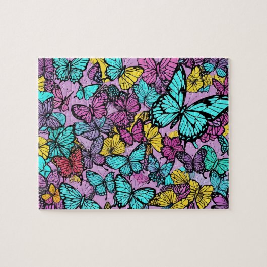 Butterfly Pattern Legpuzzel (Horizontaal)