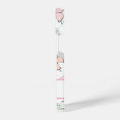 Butterfly Pattern met naam iPhone Hoesje (Linkerkant)