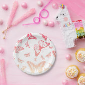 Butterfly Pattern Papieren Bordje (Feest)
