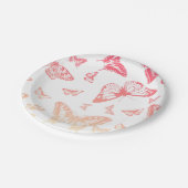 Butterfly Pattern Papieren Bordje (Gekanteld)