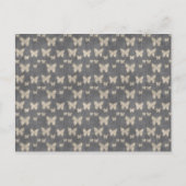 Butterfly Pattern, Patroon of Butterflies, Grey Briefkaart (Voorkant)
