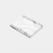 Butterfly Pattern, Patroon of Butterflies, Grey Post-it® Notes (Schuin)