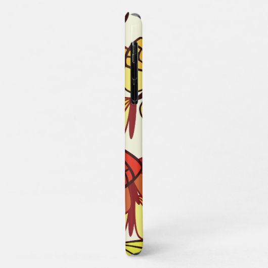 Butterfly Pattern, Patroon of Butterflies, Red Case-Mate iPhone Case (Achterkant/links)