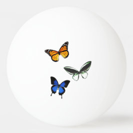 Butterfly Pattern Ping Pong Ball