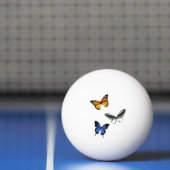 Butterfly Pattern Ping Pong Ball (Net)