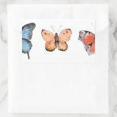 Butterfly Pattern Rechthoekige Sticker (Tas)