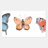 Butterfly Pattern Rechthoekige Sticker (Voorkant)