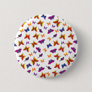 Butterfly Pattern Ronde Button 5,7 Cm