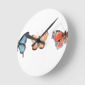 Butterfly Pattern Ronde Klok (Hoek)