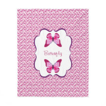 Butterfly Pattern  Roze Paars