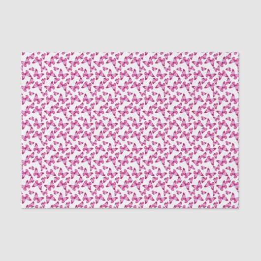 Butterfly Pattern  Roze Paars Tissuepapier (Voorkant)