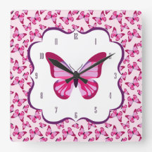 Butterfly Pattern  Roze Paars