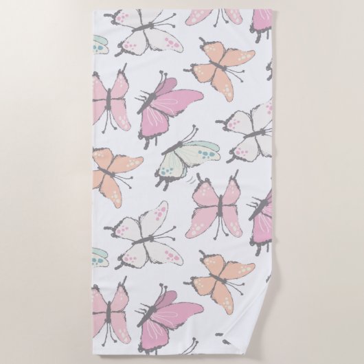 Butterfly Pattern Strandlaken (Voorkant)
