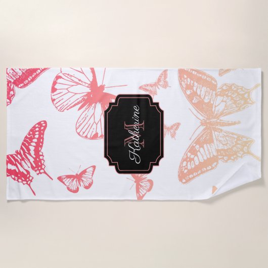 Butterfly Pattern Strandlaken (Voorkant)