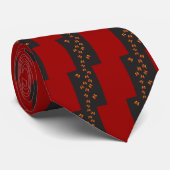 Butterfly Pattern Stropdas (Opgerold)