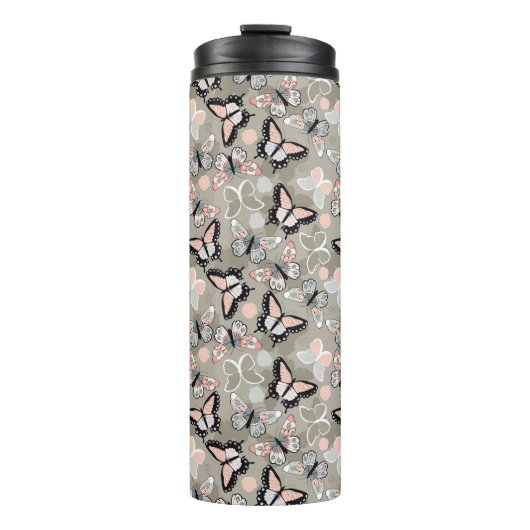 Butterfly Pattern Thermosbeker (Voorkant)