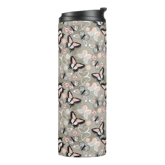 Butterfly Pattern Thermosbeker (Gedraaid links)