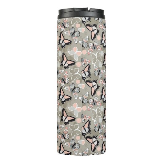 Butterfly Pattern Thermosbeker (Achterkant)