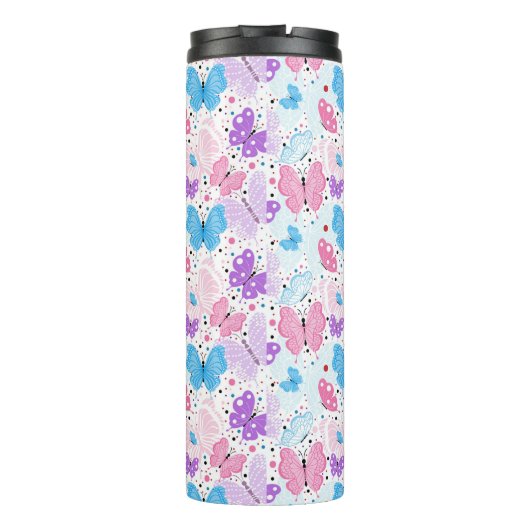 Butterfly Pattern Thermosbeker (Achterkant)