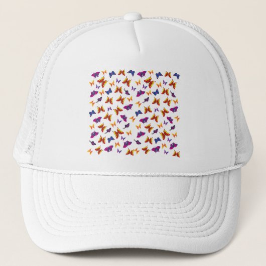 Butterfly Pattern Trucker Pet (Voorkant)