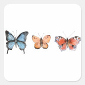 Butterfly Pattern Vierkante Sticker (Voorkant)