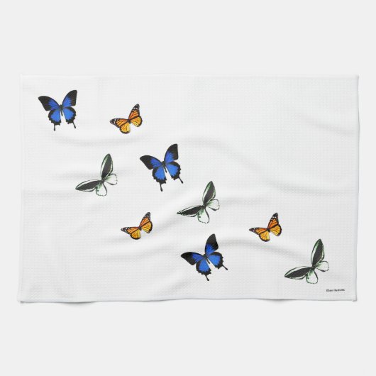 Butterfly Patterned Kitchen Towel Theedoek (Horizontaal)