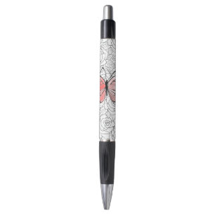 Butterfly Pen met Rozen