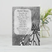 Butterfly Pencil Art Vrijgezellenfeest uitnodigen Kaart (Staand voorkant)