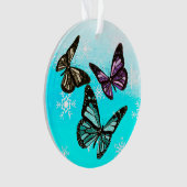 Butterfly Personal Message Kerstmis Ornament (voorkant)