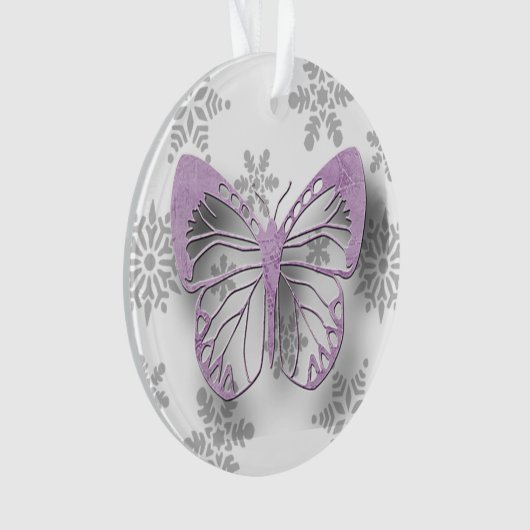 Butterfly Personal Message Kerstmis Ornament (voorkant)
