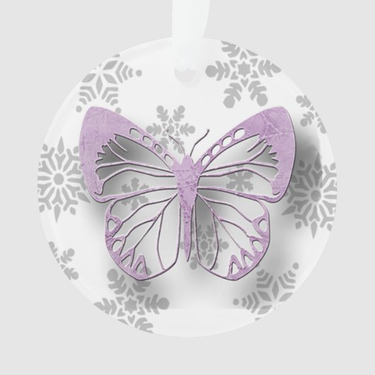 Butterfly Personal Message Kerstmis Ornament (voorkant)