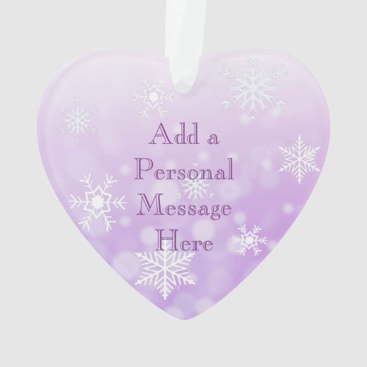 Butterfly Personal Message Kerstmis Ornament (achterkant)