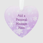 Butterfly Personal Message Kerstmis Ornament (achterkant)